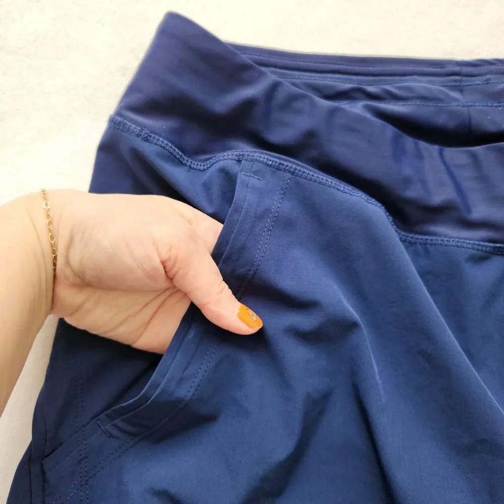 Lands End Board Shorts Swimsuit Navy Beach Pool Summer Vacation Coverup Swim 14 - Picture 3 of 8